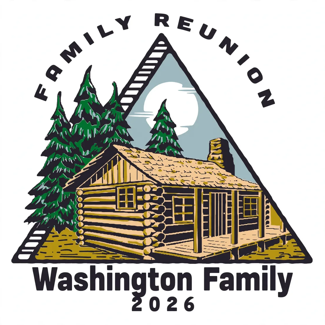 Cabin triangle example: Family Reunion · Washington Family · 2026