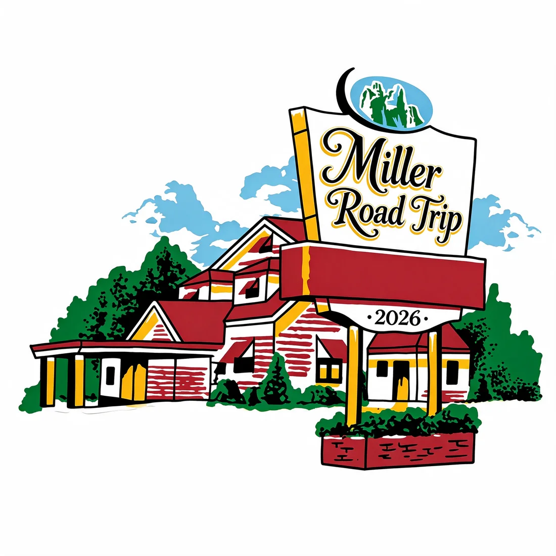Roadside motel example: Miller Road Trip · 2026
