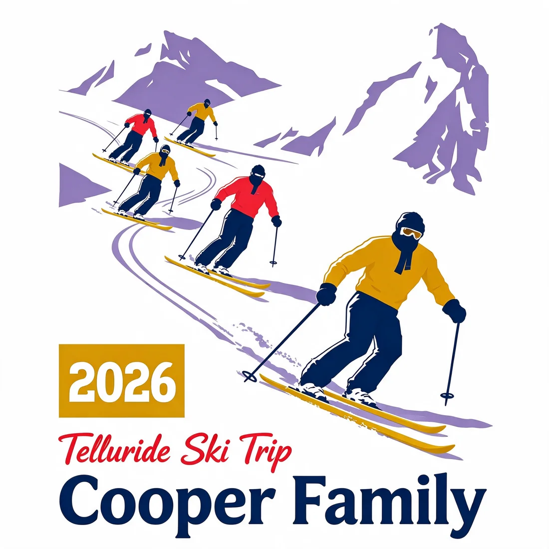 Ski slope example: 2026 · Telluride Ski Trip · Cooper Family