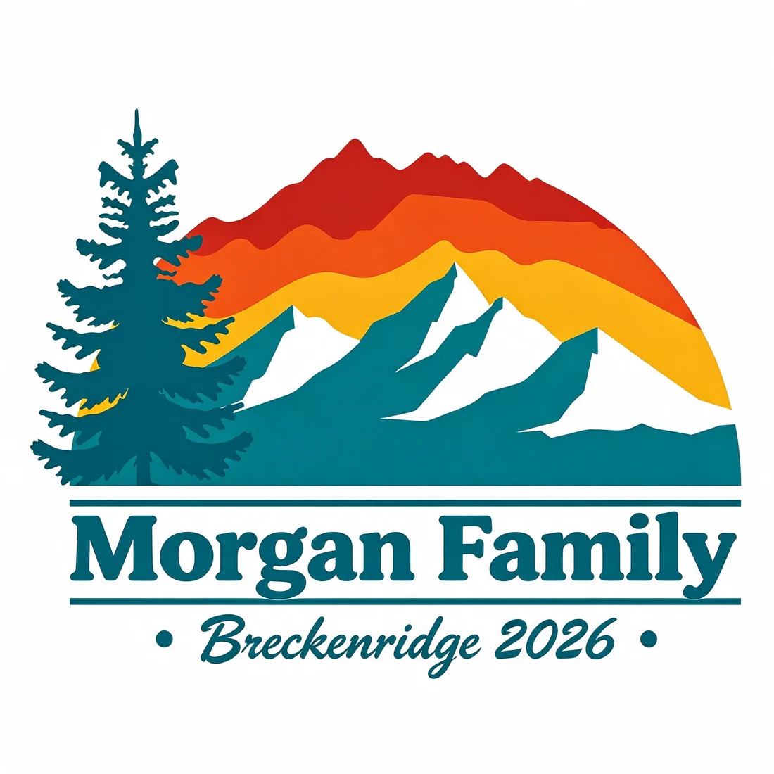 Sunset peaks example: Morgan Family · Breckenridge 2026